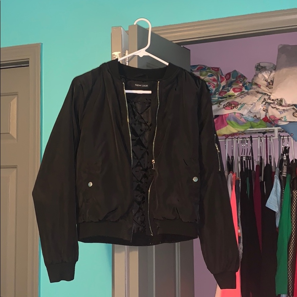 Black Bomber Jacket